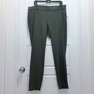 Eileen Fisher Woodland Front Seam Washable Crepe Pant Size XL